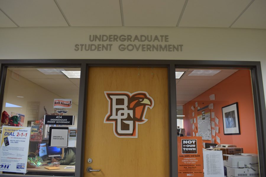 The Undergraduate Student Government office in the Bowen-Thompson Student Union.