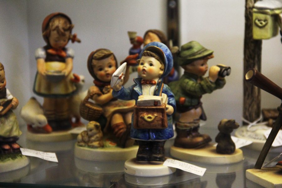 Porcelain statues are one of many items that can be found at Main Street Antiques.