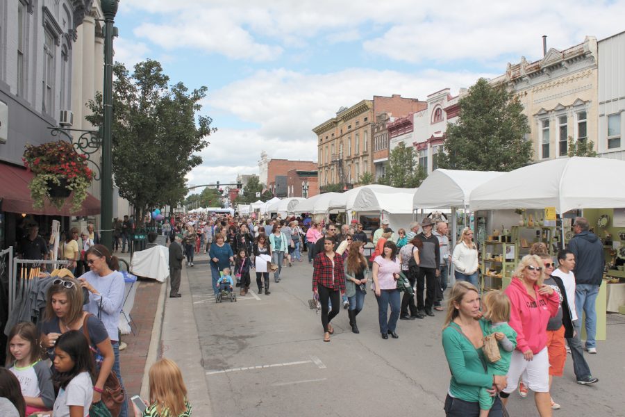 A view of Main Street during the Black Swamp Arts Festival.