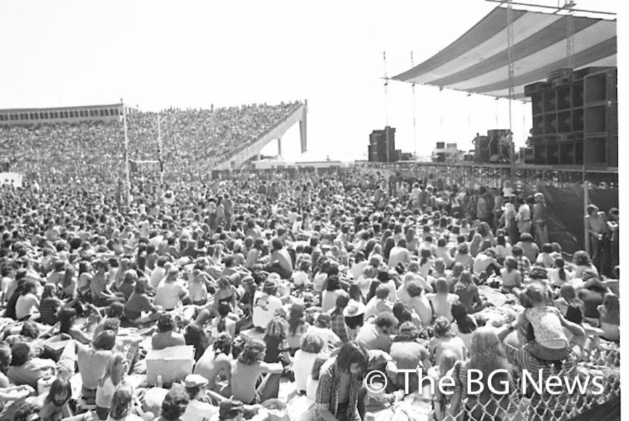 An image of the crowd from the 1975 Poe Ditch Music Festival