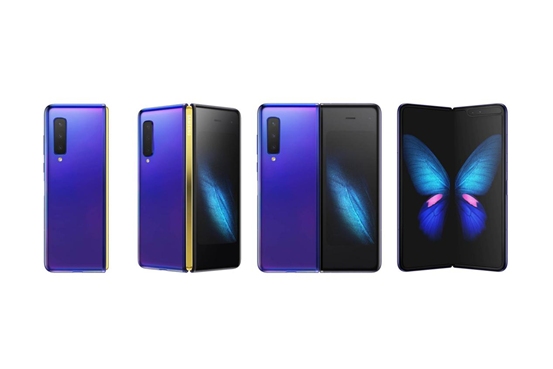 The Galaxy Fold has a 4.6 inch outer screen and a 7.3 inch folding inner screen.