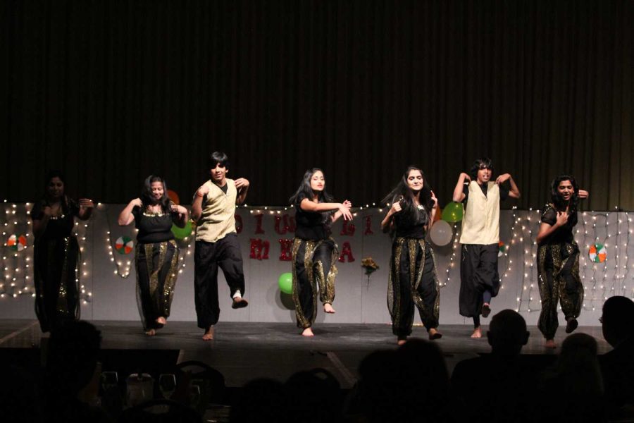 Dancers perform Saturday night at the 29th annual “Diwali Mela” hosted by the Indian Student Association.
