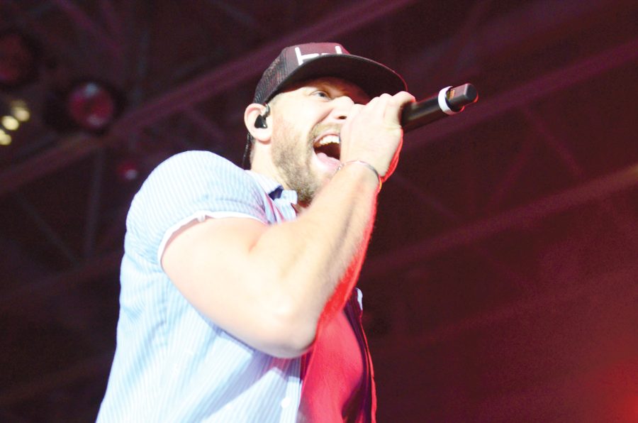 Chase Rice performs at the Stroh Wednesday night