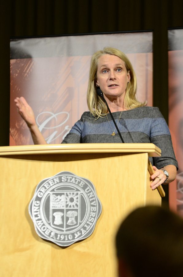Piper Kerman spoke on her prison experience Tuesday.