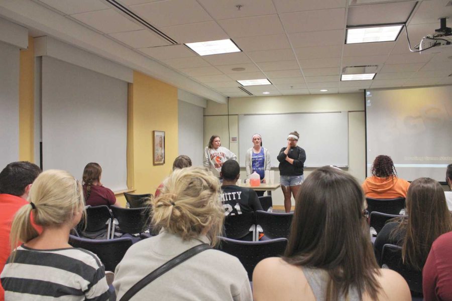 Hillel, a Jewish group on campus, holds a discussion after students watch The Boy in the Striped Pajamas