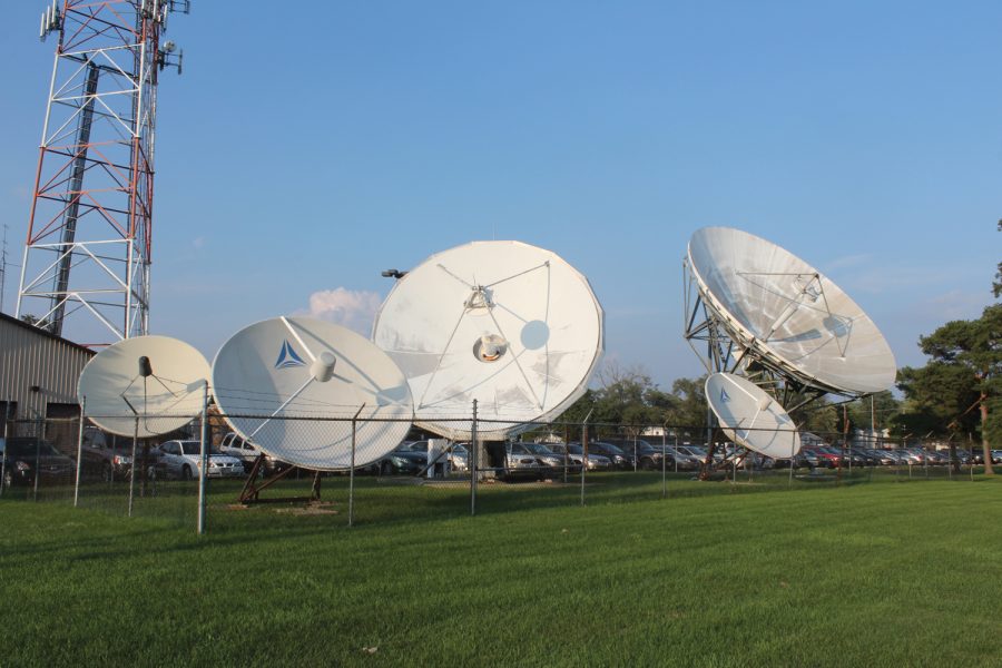 Satellites+at+the+Tucker+Center+for+Telecommunications