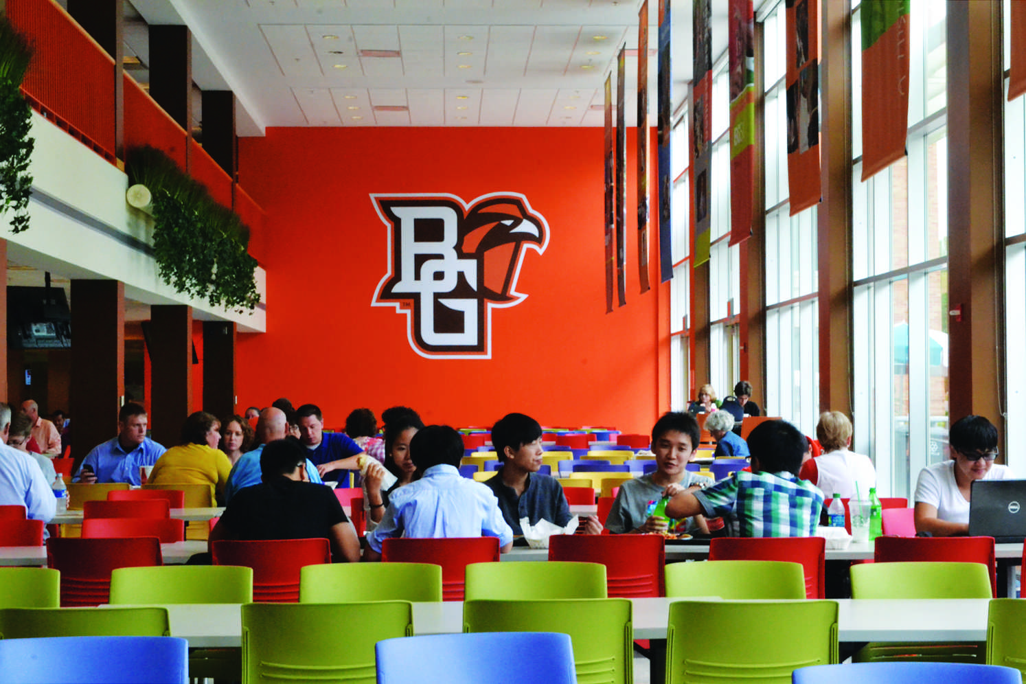 The Union renovations add University pride to its design in addition to new dining options in the revamped Falcon’s Nest.