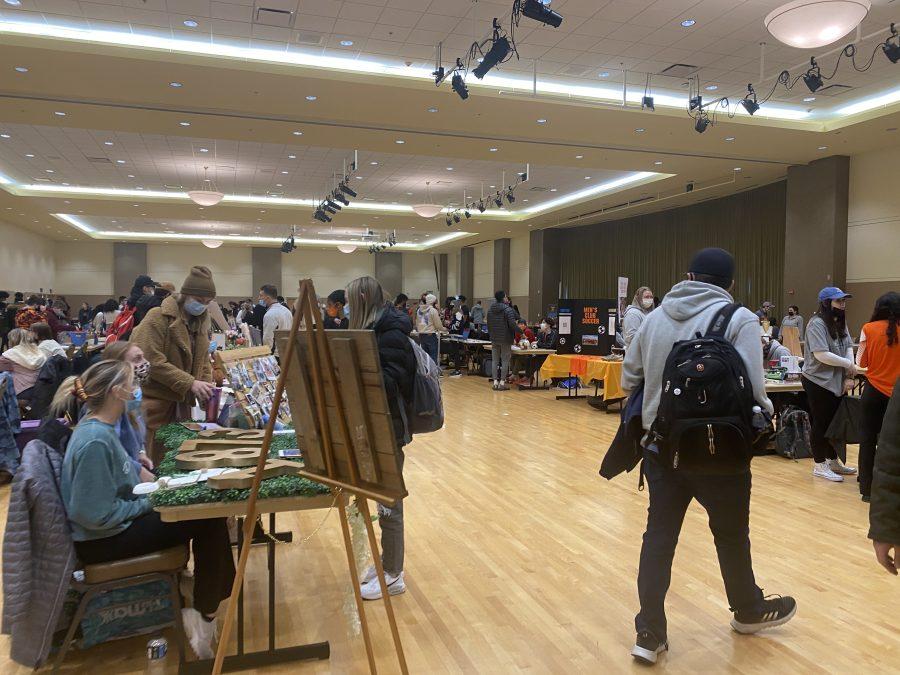 Organizations populated the BTSU Ballroom and Multipurpose Room during the event.