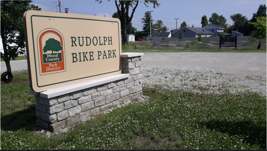 Photo of the upcoming bike trail in Rudolph. 