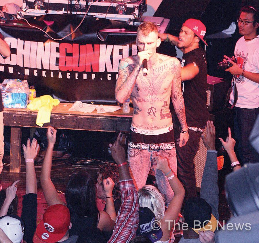 Machine gun Kelly performed for Bowling Green this past winter and will be coming to the Stroh Center this Saturday.