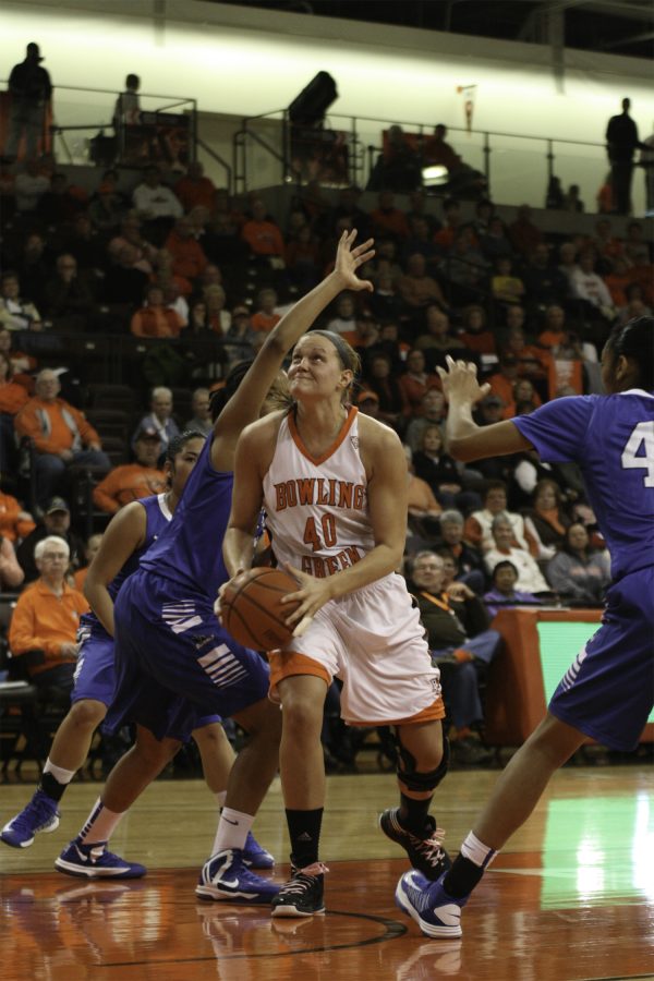 Jill Stein attempts a layup against Buffalo during the regular season. She scored a career-high of 16 points against Duquesne this past Saturday.