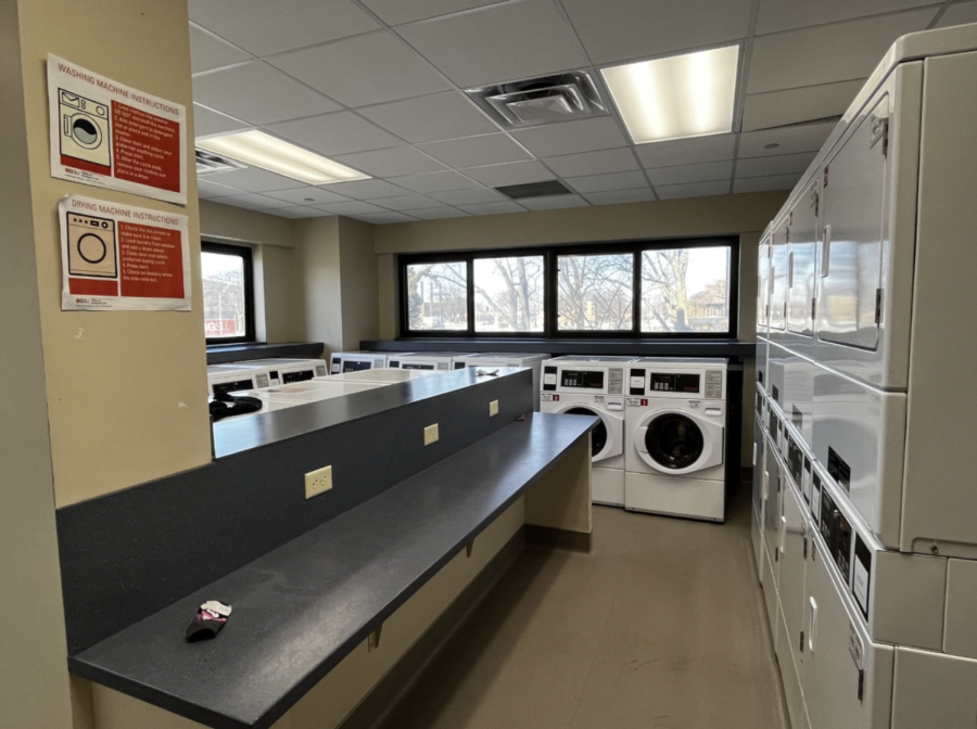 On-campus laundry room