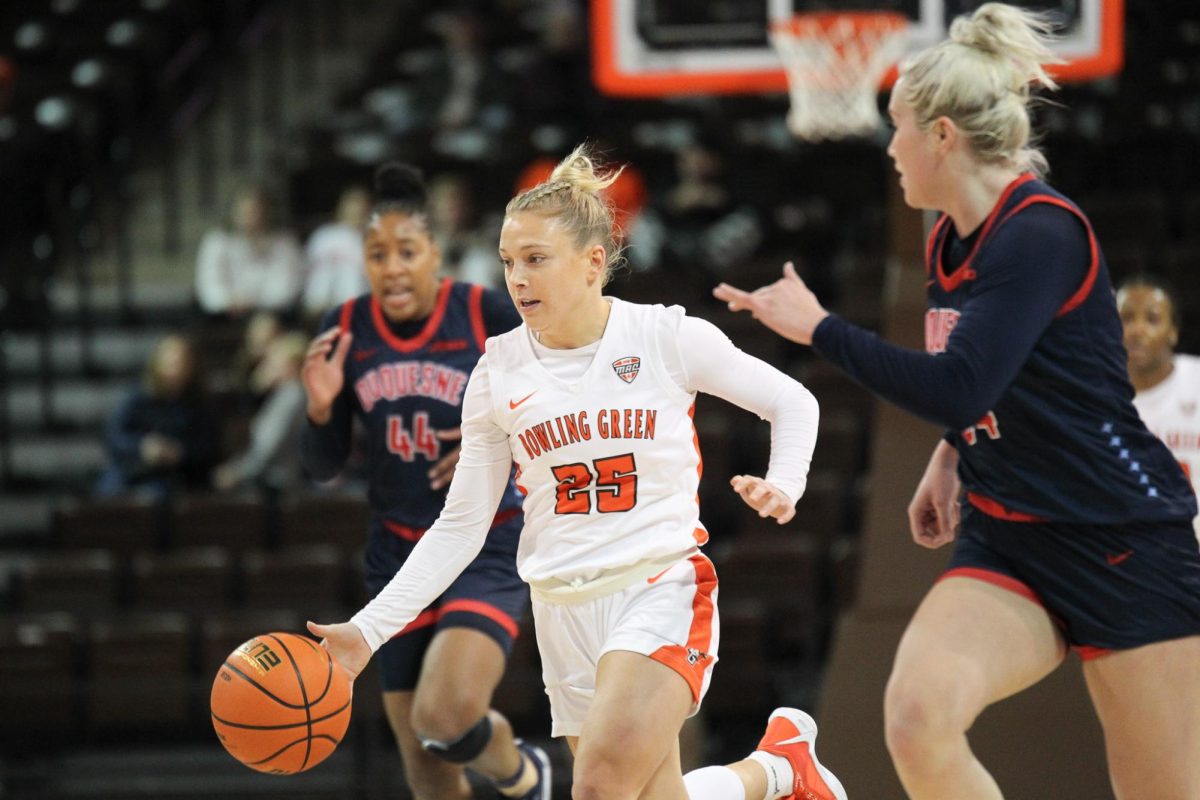 Lexi Fleming dribbling the ball