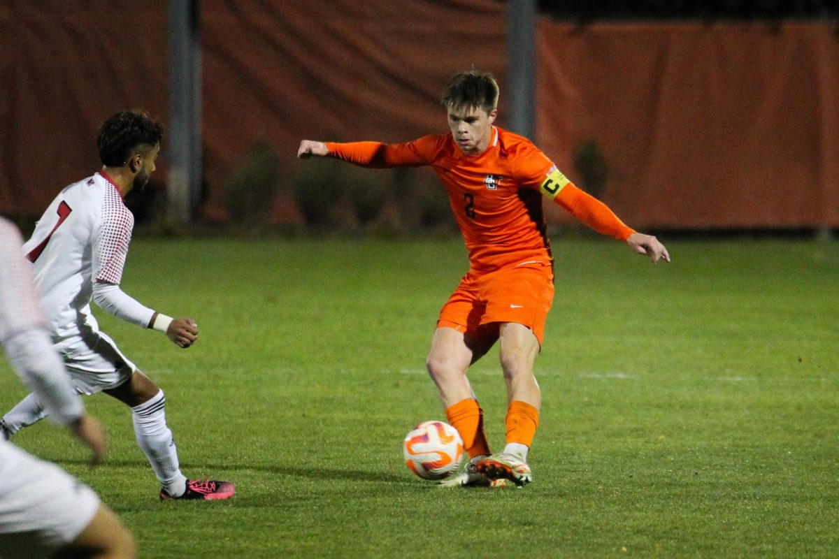 Kyle Cusimano kicking the ball