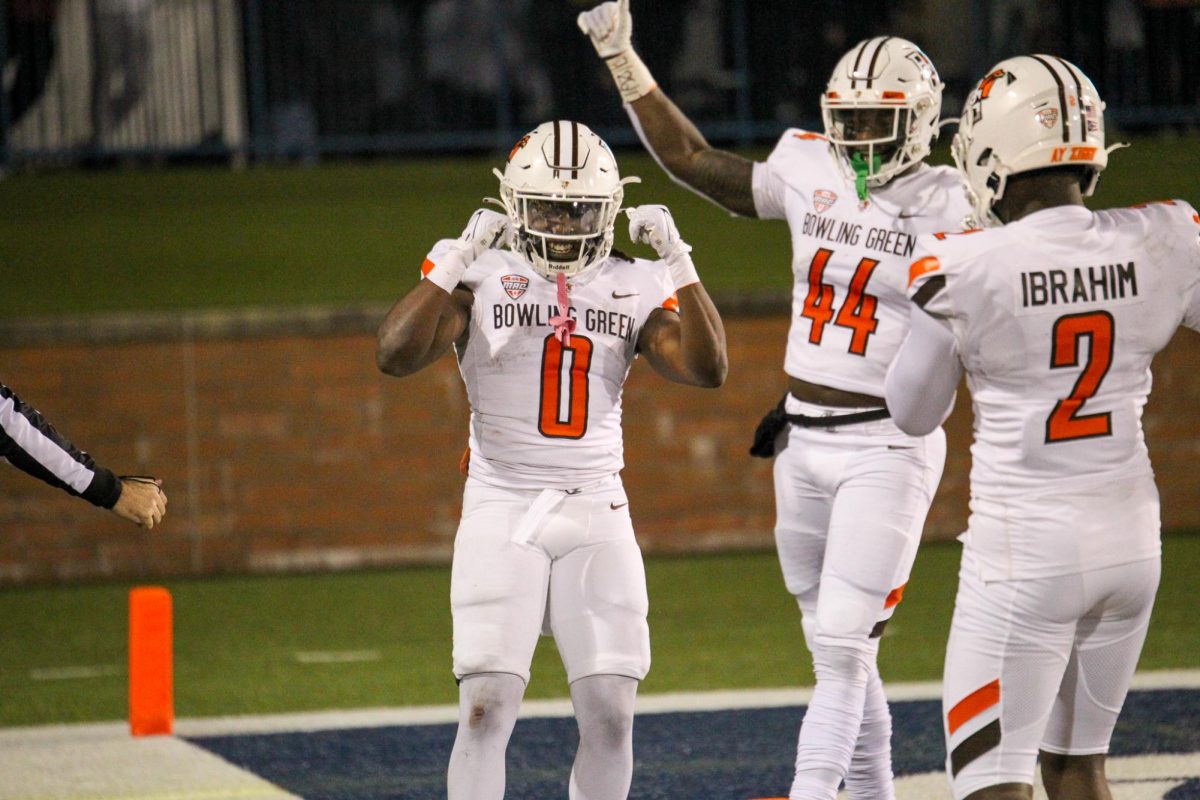 TaRon Keith and teammates celebrate after Keiths touchdown