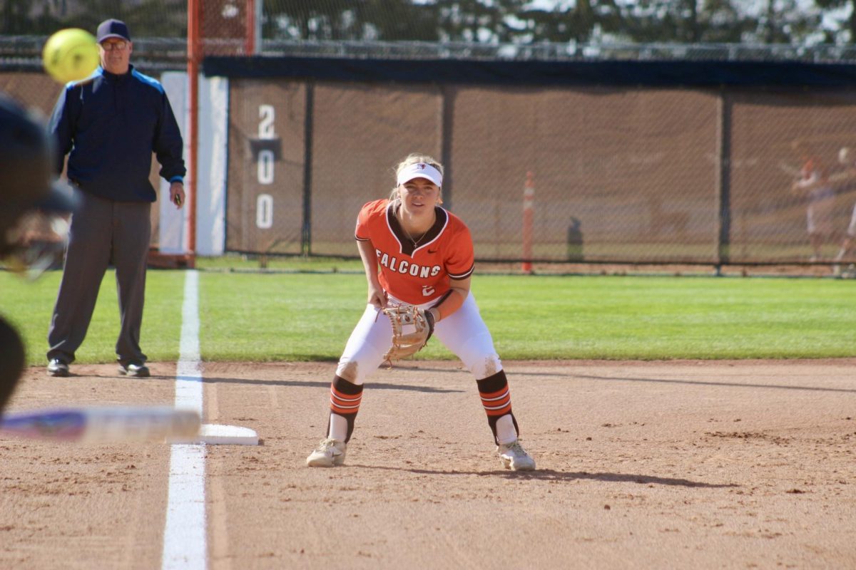 Bowling Green, OH- Falcons Sophomore Middle Infielder Hannah Hunt (2) preparing to catch the softball. 