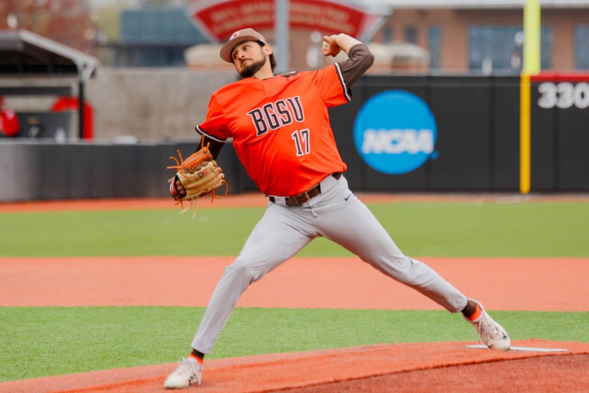 Columbus, OH - Falcons Pitcher Rigo Ramos (17) going to pitch the ball at Bill Davis Stadium in Columbus, Ohio