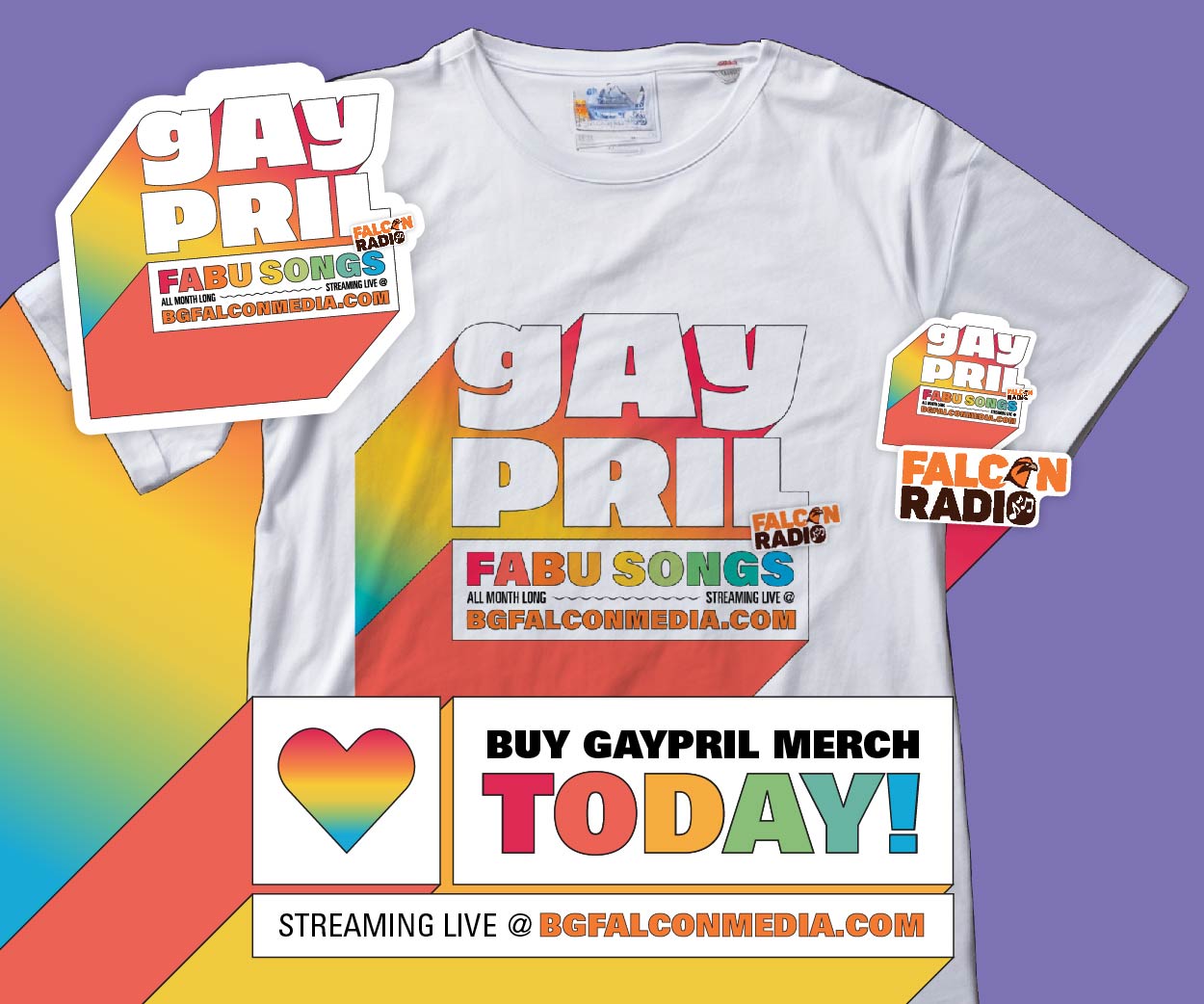 Gaypril t-shirt - songs