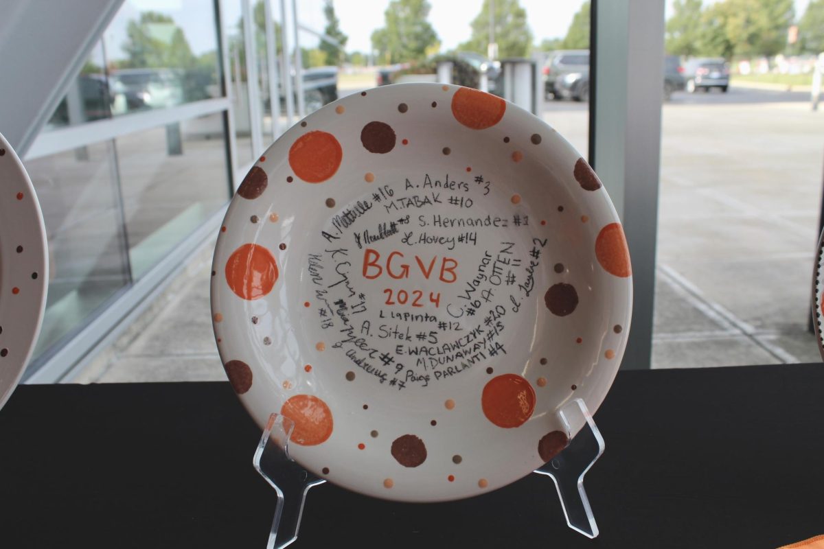 Silent auction dinner plate