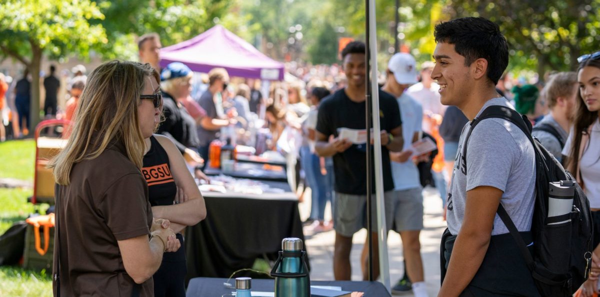 Students explore booths at Campus Fest