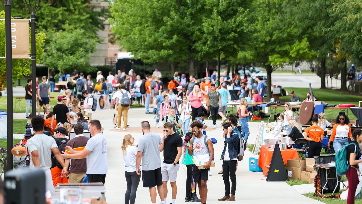 Students exploring Campus Fest