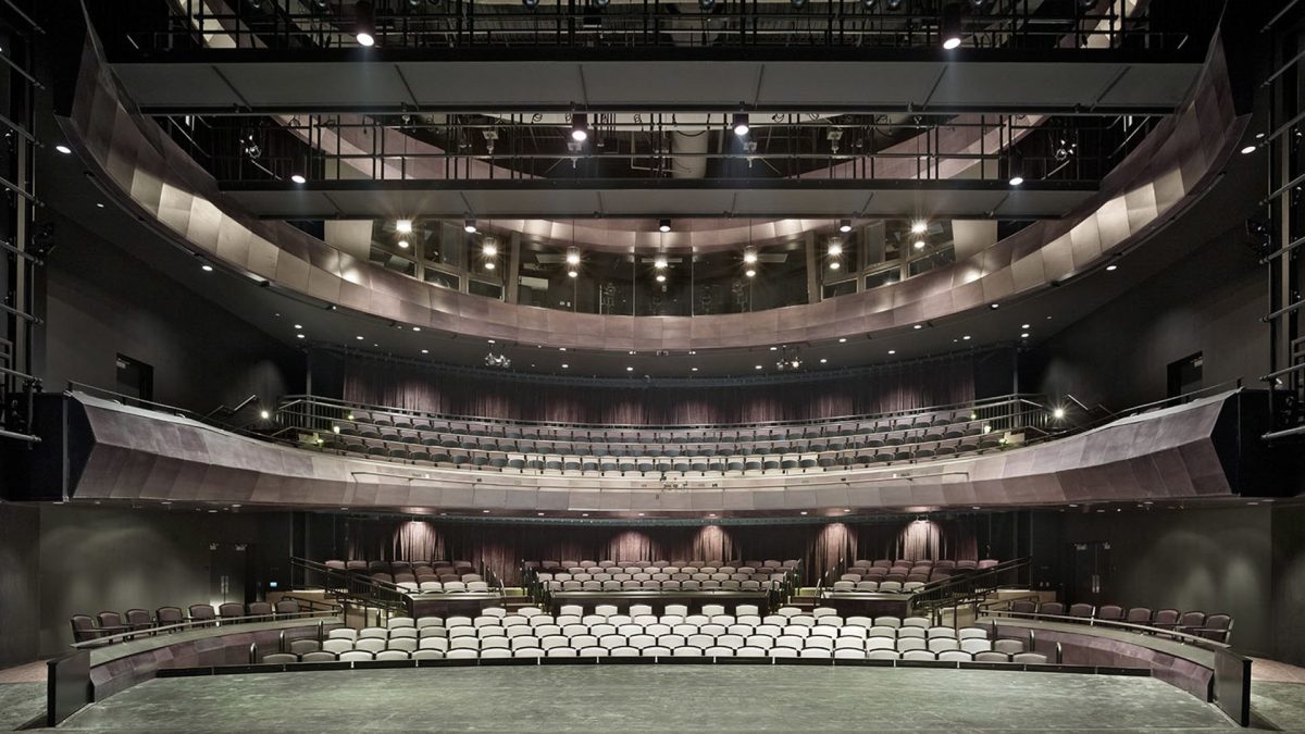 A theatre in the Wolfe Center