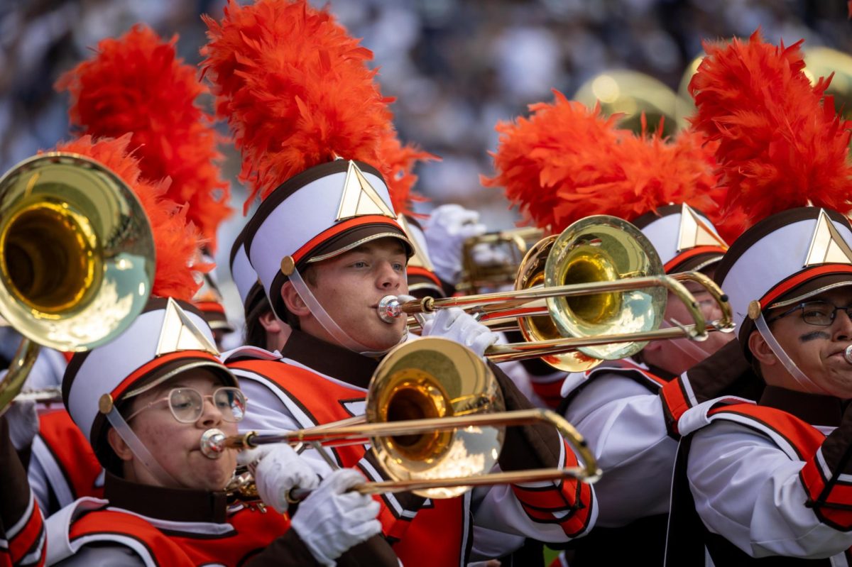 A photo of the FMB performing via the official BGSU page