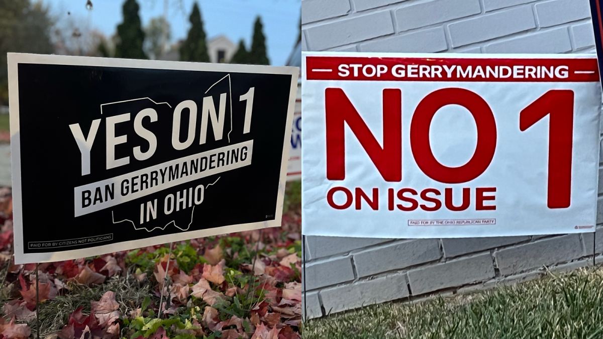 Two Issue 1 signs seen across Bowling Green