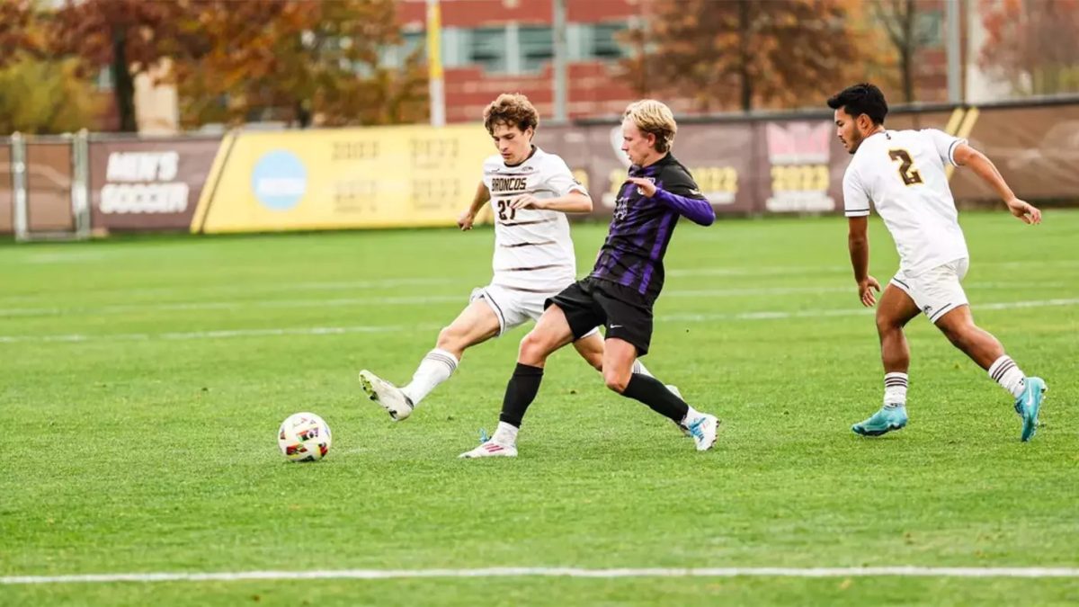 Evansville handed the Broncos their first loss at home in 24 matches