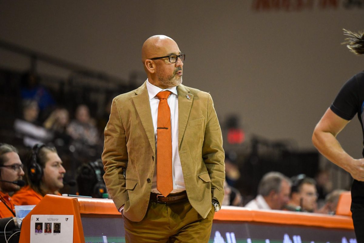 Bowling Green, OH - BGSU women's basketball head coach Fred Chmiel