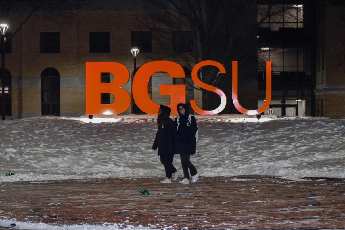 Students in BGSU are projected to brave negative temperatures this week.