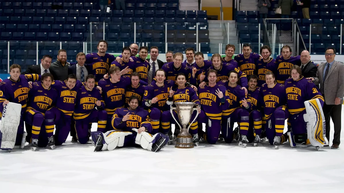 Minnesota State with MacNaughton Cup