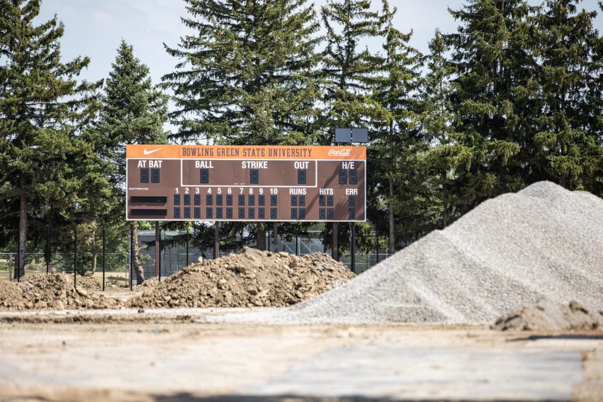 Bowling Green, OH - Steller Field undergoes construction in Bowling Green, Ohio.
