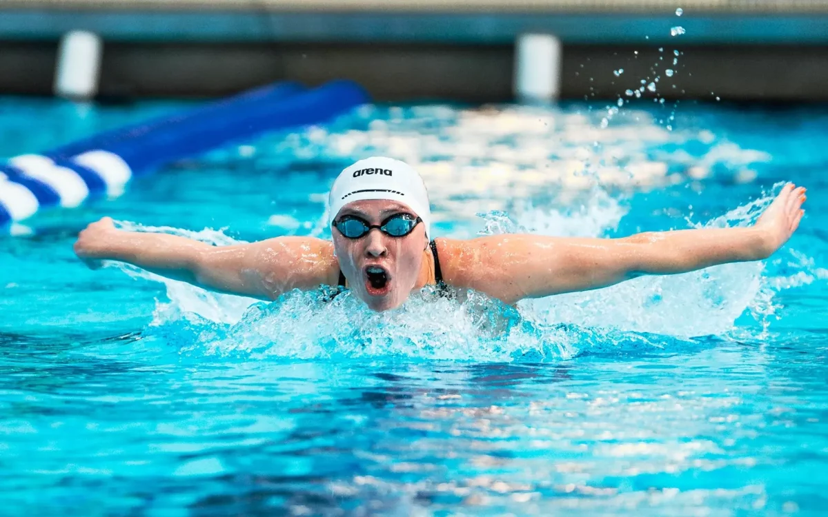 BGSU swimmer Grace Bodrock “leads by example,” head coach Tanner Barton said. “When it comes to a training set, she will do what the training set is asking her and will make sure she’s executing it to the best of her ability so others, especially the underclassmen, will do the same.” 
