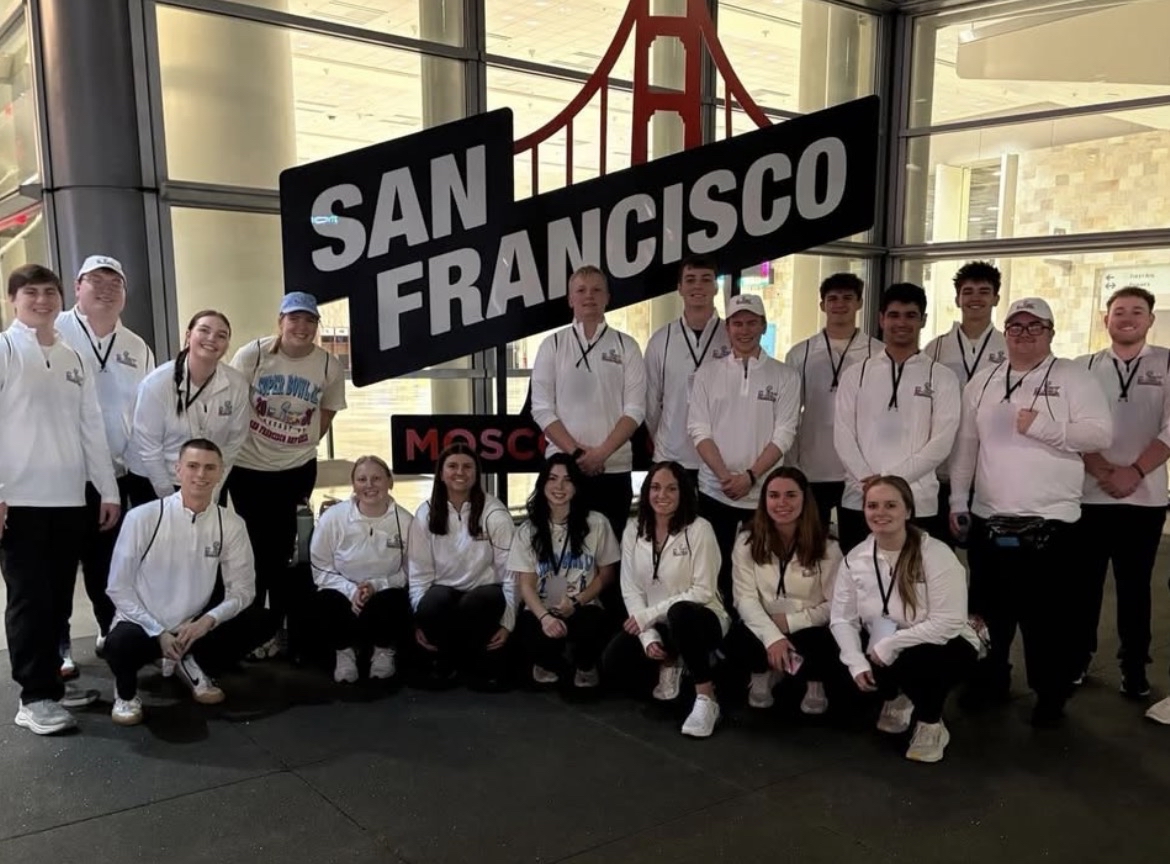 SMA students at the Super Bowl (via its Instagram page)