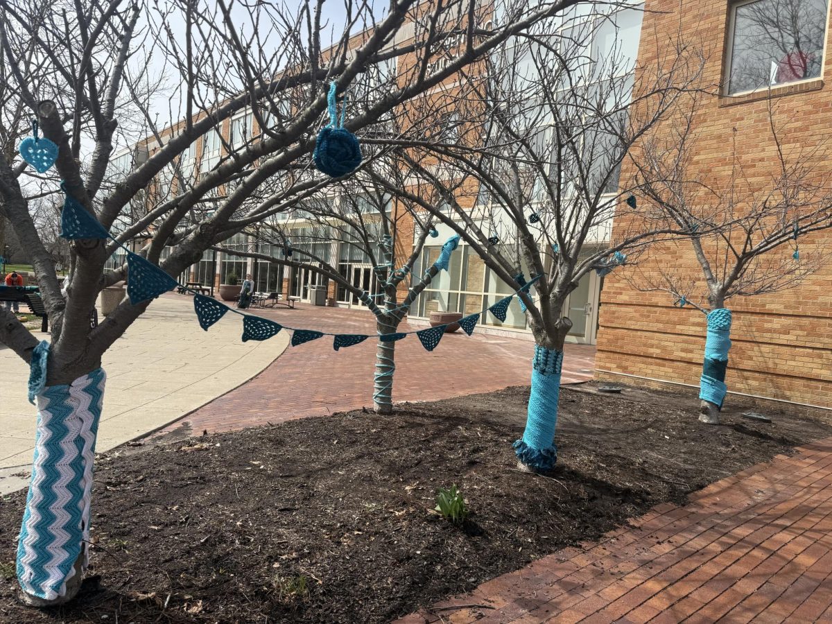 The Yarn Storm is an event highlighting the importance of Sexual Assault Awareness Month (via the Office of the Dean of Students)
