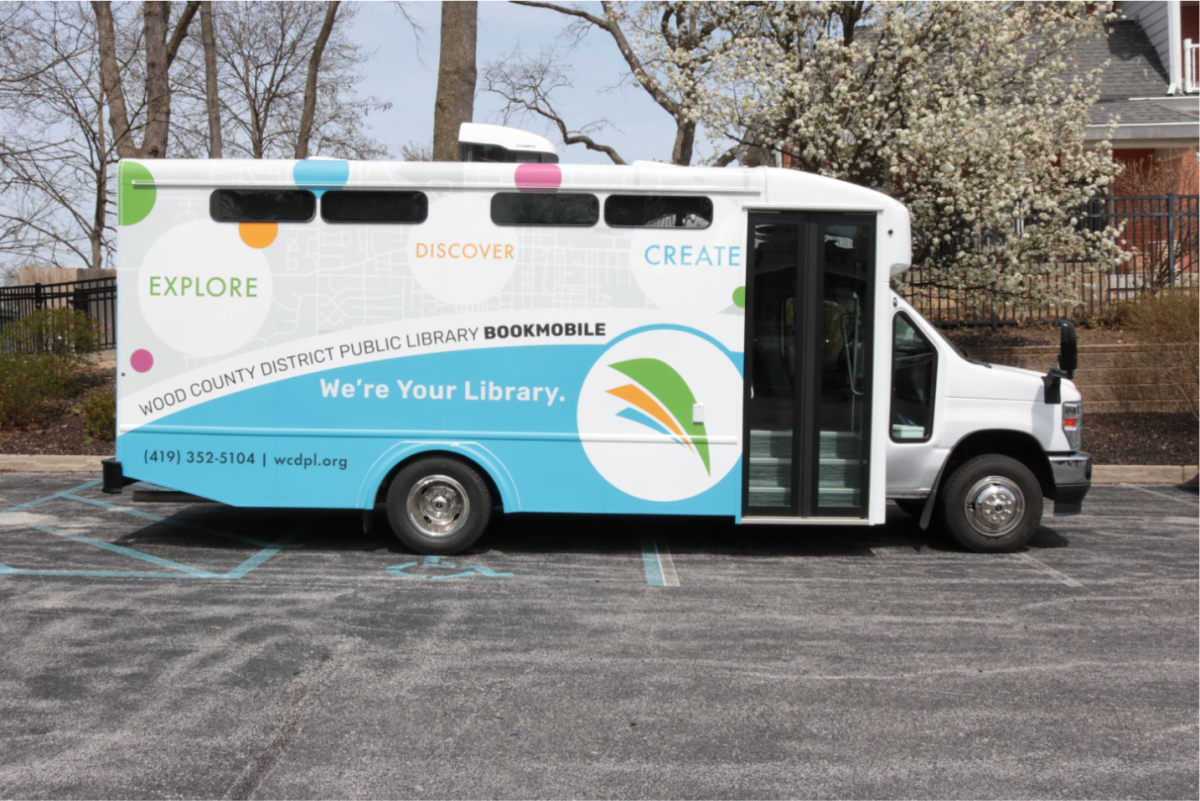 The WCDPL Bookmobile (Photo taken by  Lauren Johnson, the WCDPL Bookmobile and outreach supervisor)