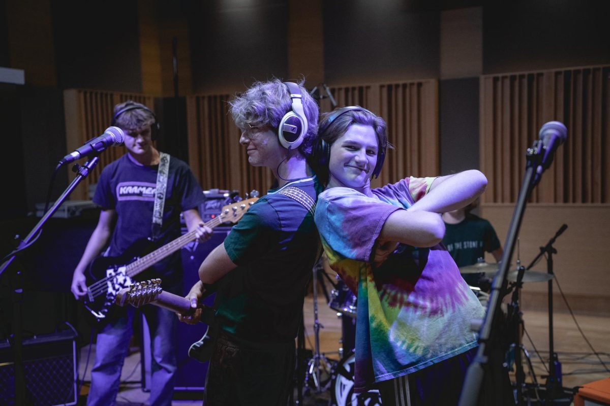 The Sylvania-based band Boxfan in the Michael & Sara Kuhlin Center's Stanton Audio Recording Studio for a Live & Loud session, September 2025